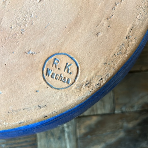 Blue Stoneware R.K. Wachau Pottery Austria Soup Chili Bowl 8 1/2” diameter - Picture 7 of 8